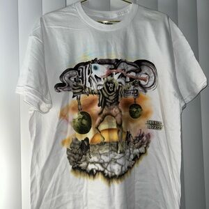 Travis Scott White Graphic Short Sleeve Tee